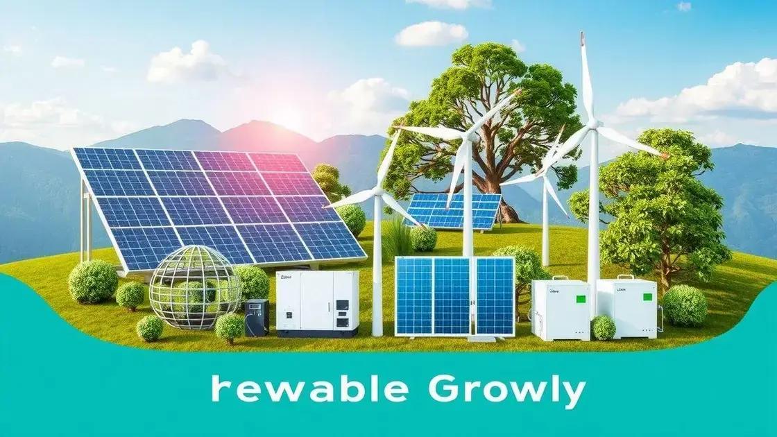 Key technologies driving renewable energy growth