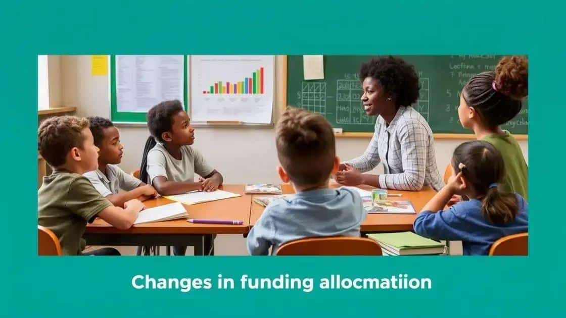 Key changes in school funding allocation