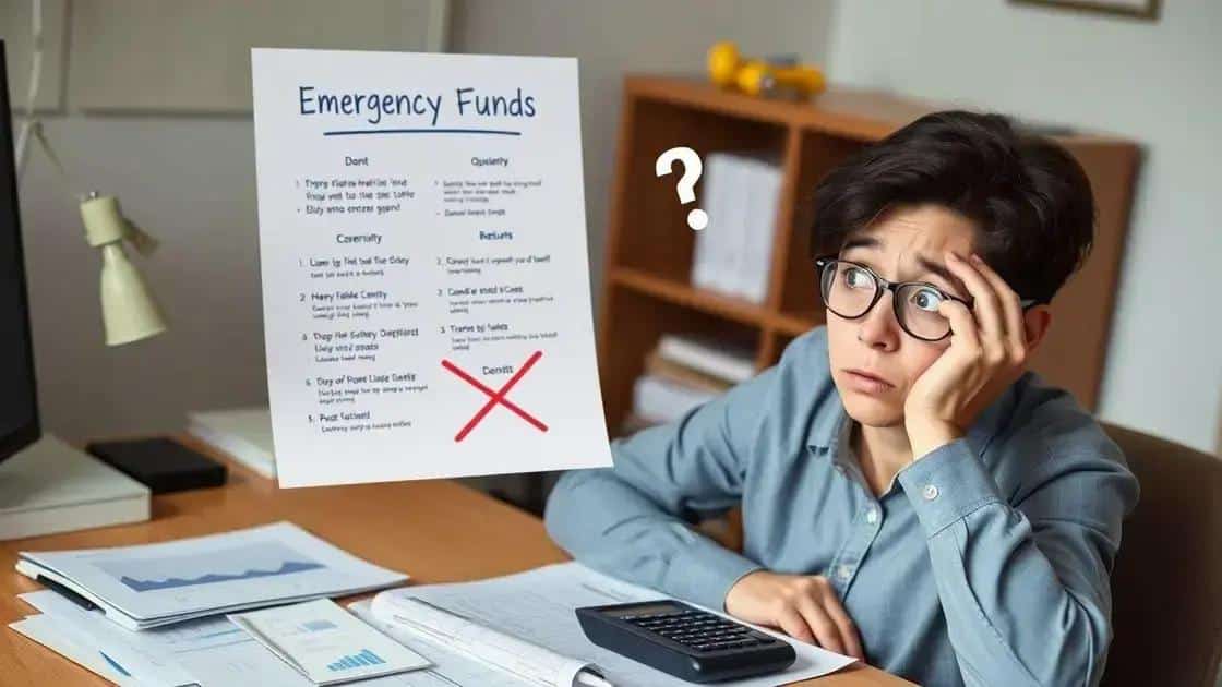 Common mistakes to avoid with emergency funds