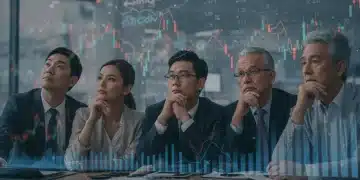 Investors analyzing market trends for inflation defense 2025