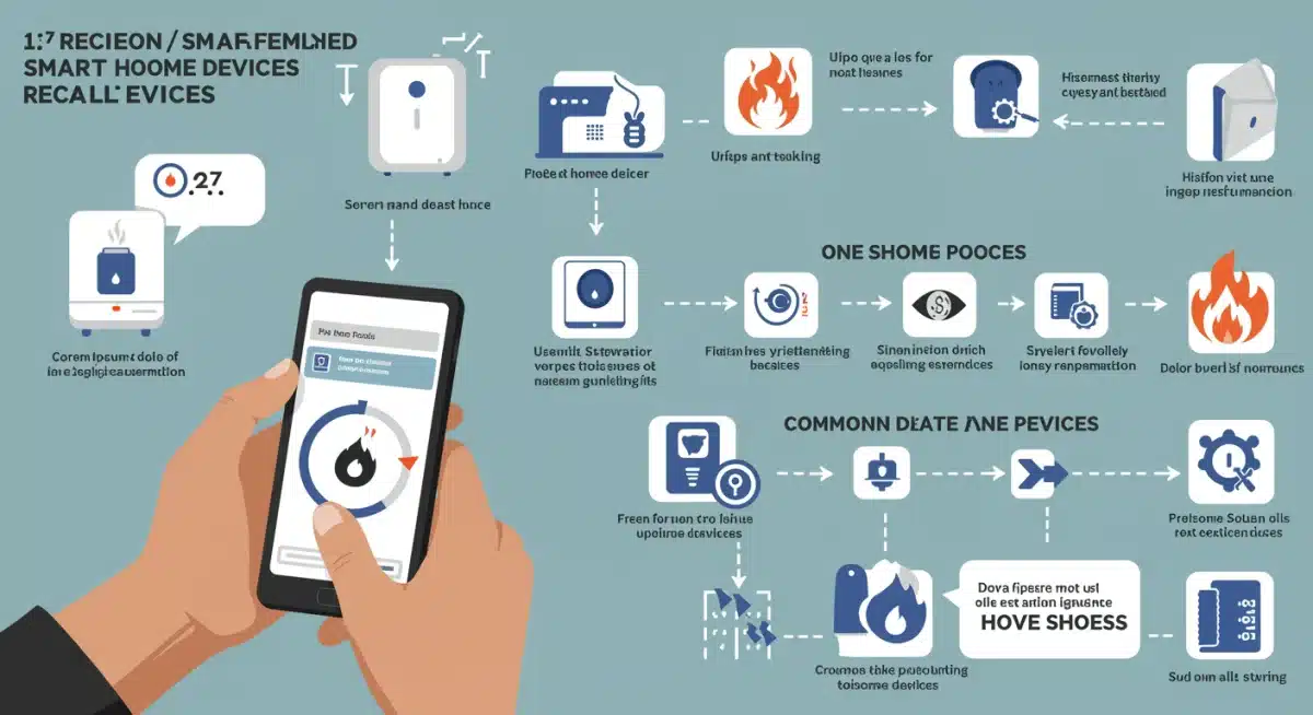 Infographic detailing smart home device recall numbers and potential hazards