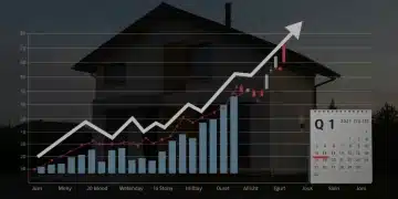 Federal Interest Rate Hikes Q1 2025: Mortgage Refinancing Alert Upward interest rate chart impacting mortgage refinancing decisions for Q1 2025