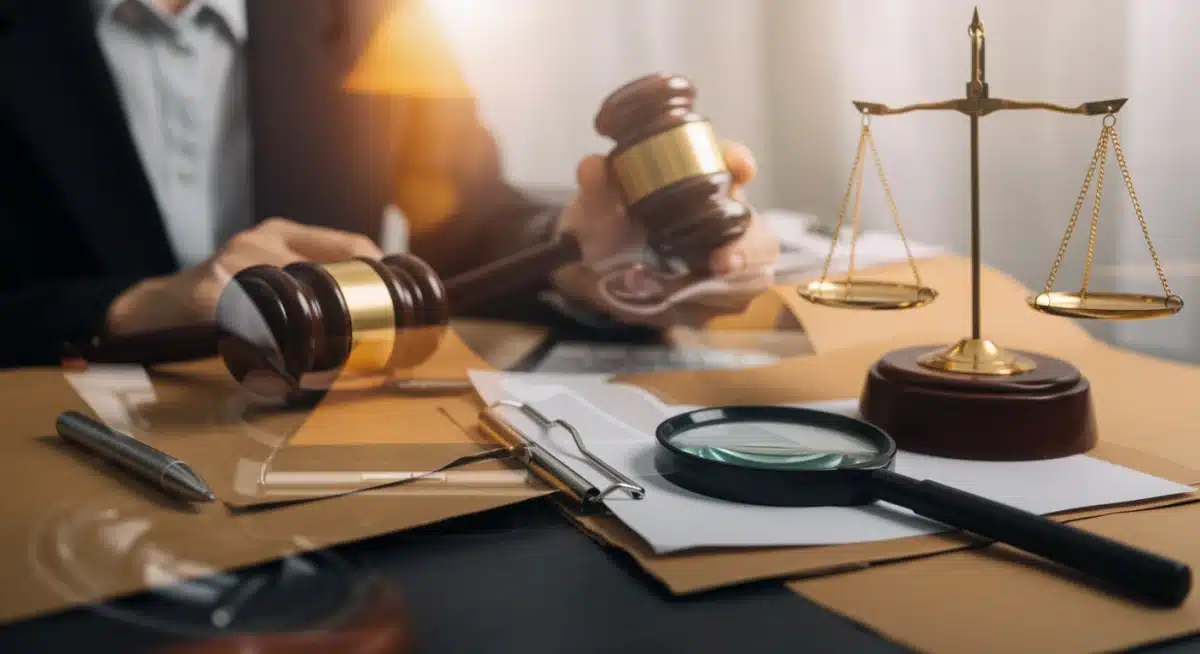 Legal documents and magnifying glass symbolizing FTC investigation