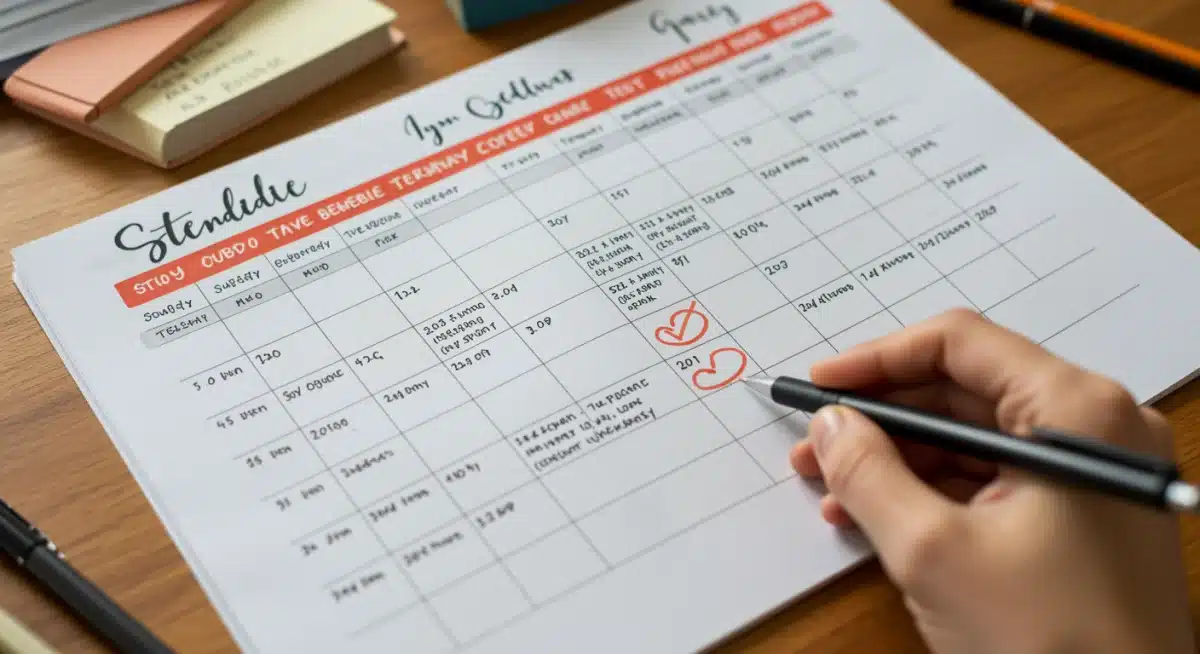 Detailed 6-month SAT ACT study schedule and progress tracking