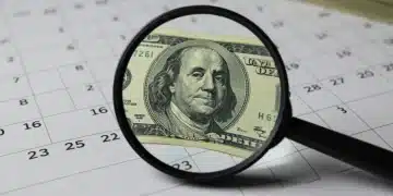 Calendar and dollar bills symbolizing Social Security adjustments for 2026