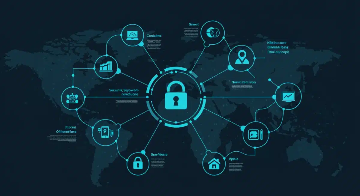 Complex data flow and security challenges in interconnected systems