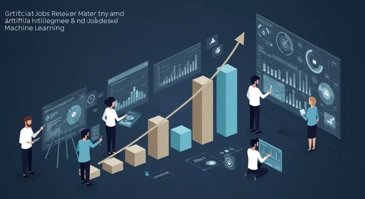 Infographic showing growth in artificial intelligence and machine learning careers