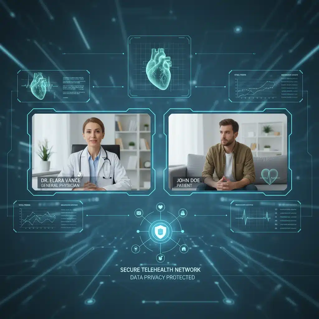 Telehealth consultation demonstrating technological advancements in healthcare accessibility