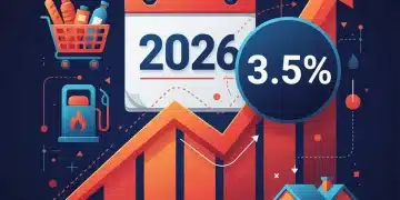 Inflation forecast for 2026 showing a 3.5% rate impacting daily expenses