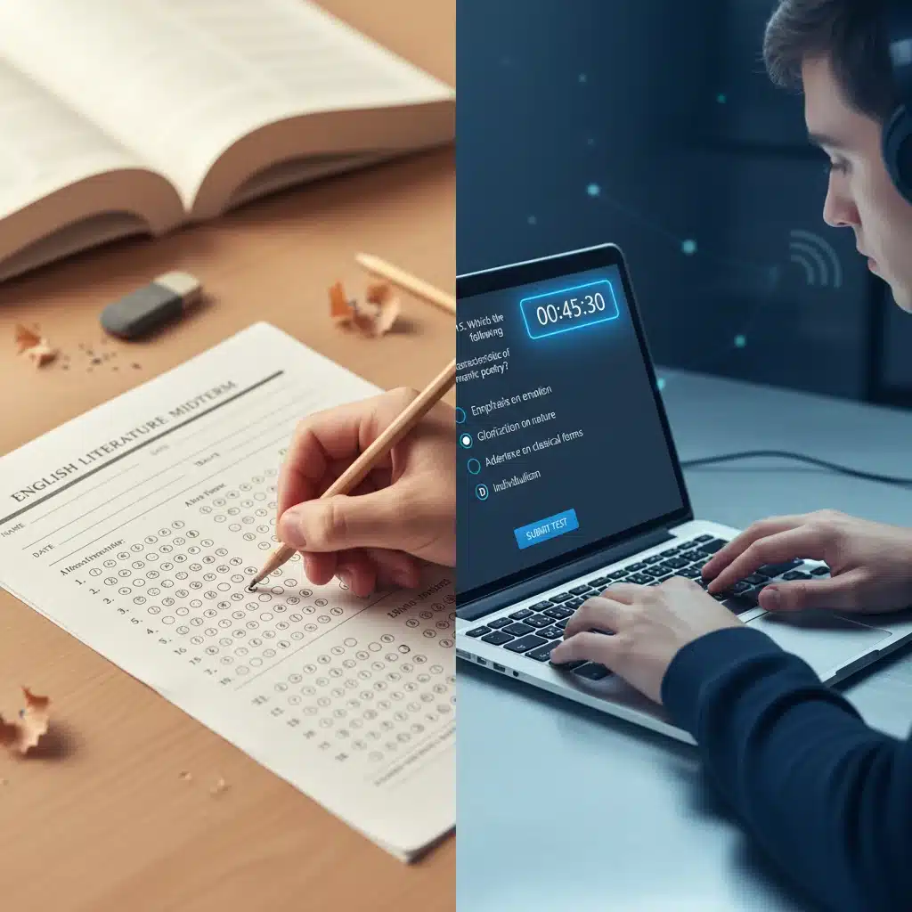 Evolution of standardized testing from paper to digital formats
